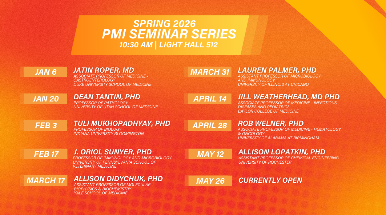 PMI Seminar Series Schedule spring 2026