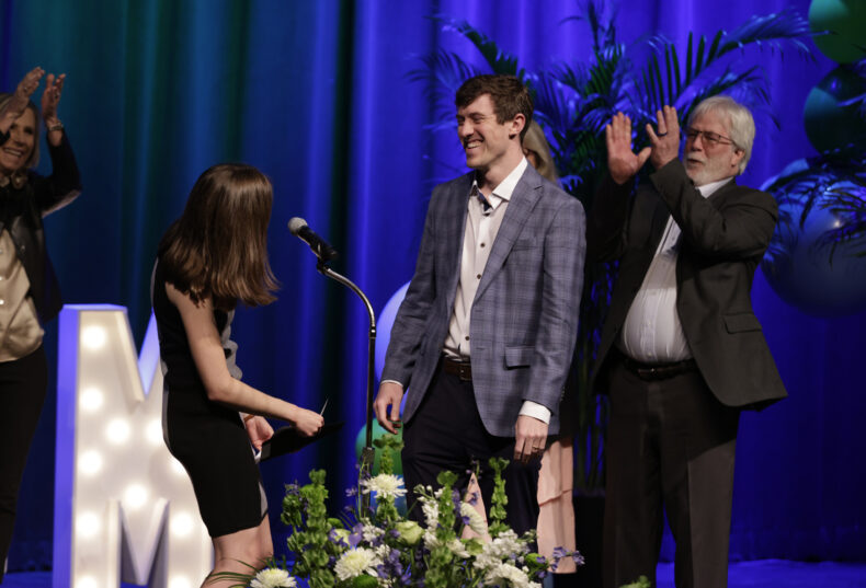 Carter Lovvorn will stay at VUMC for his residency in pediatrics. (photo by Donn Jones)