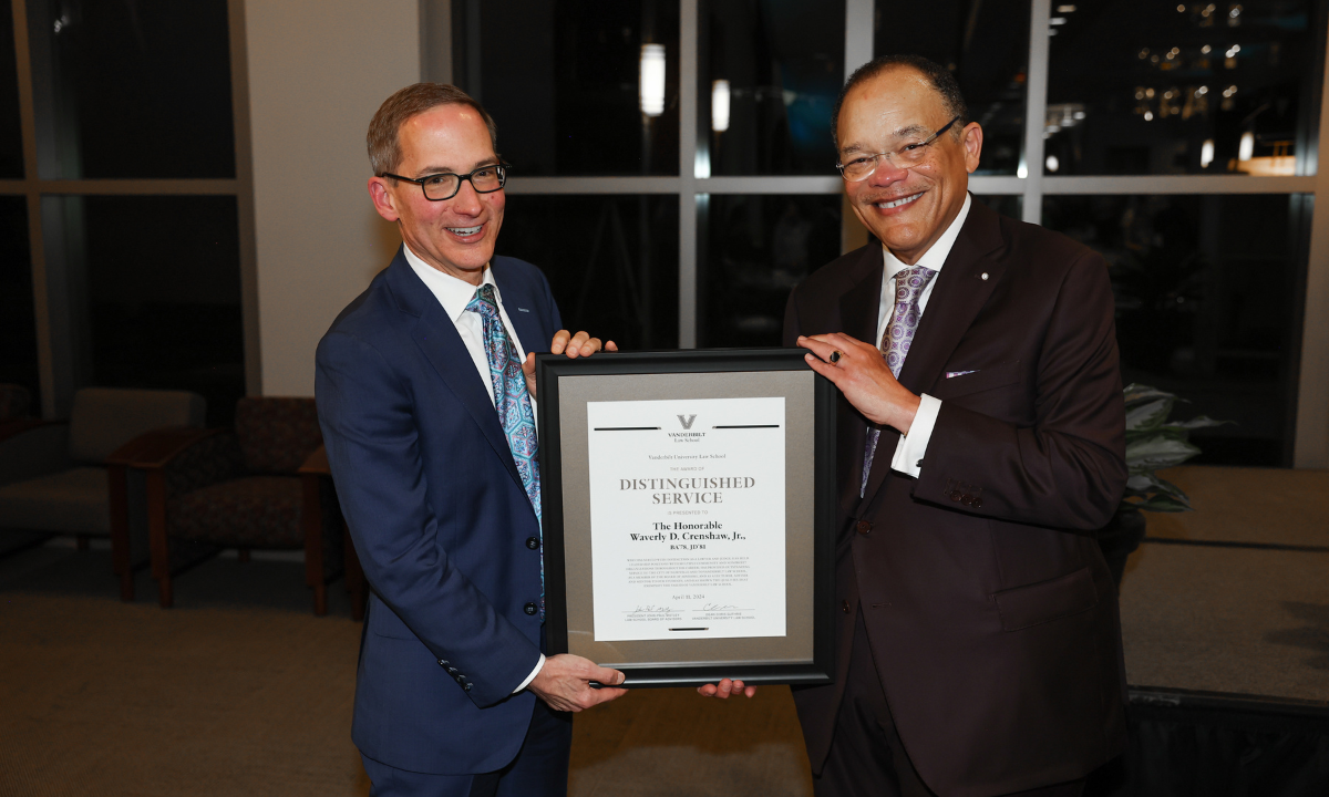 Waverly Crenshaw Distinguished Service Award 2024