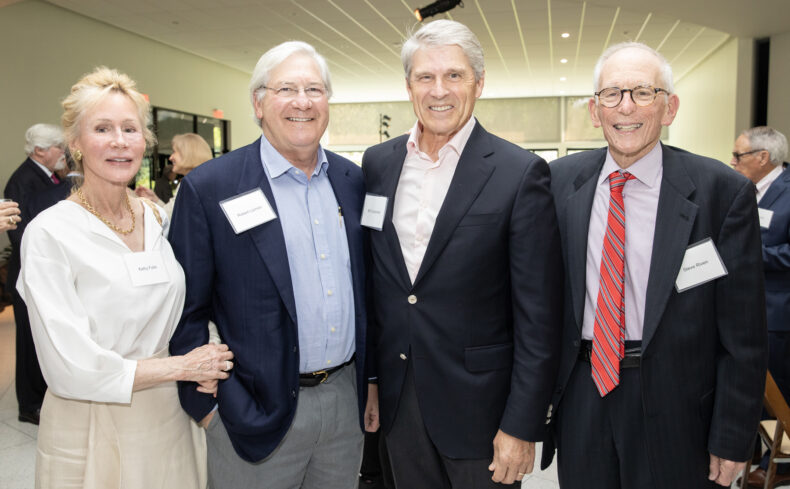 From left are Kathy Follin, Robert Lipman, Bill Carpenter and Steve Riven. (photo by Erin O. Smith)