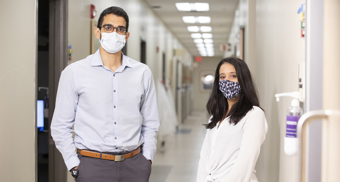 Osama El Shamy, MD, and Megha Salani, MD, are working to expand VUMC’s Home Dialysis Program.