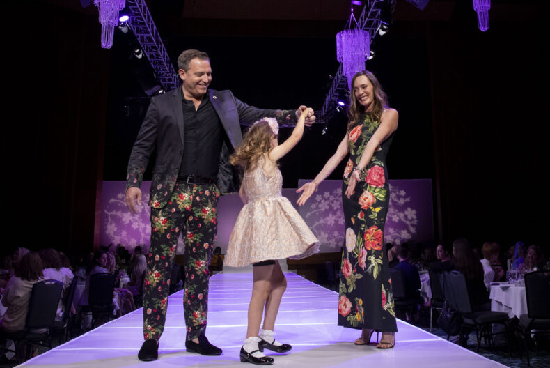 Eden Hill with her parents, Elisha and Brad Hill. (photo by Susan Urmy)