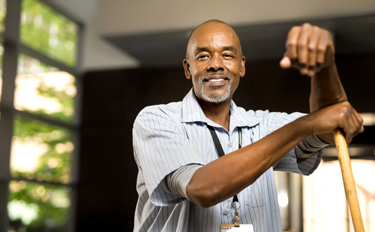Gary Brown received a Credo Award. (photo by Joe Howell)