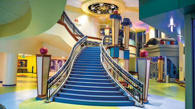 The grand staircase in the lobby of Monroe Carell Jr. Children's Hospital was closed for 14 months while construction crews installed two additional elevators. The staircase, which connects the main lobby to the second floor of the hospital, reopened Feb. 25.