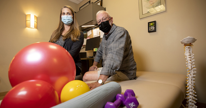 The Vanderbilt Health Coaching Program gave physical therapist Amy Larkin the skills she needs to better help patients like Jim Hopkins.