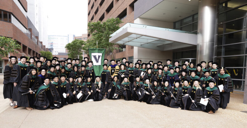 Vanderbilt University School of Medicine’s class of 2025. (photo by Donn Jones)