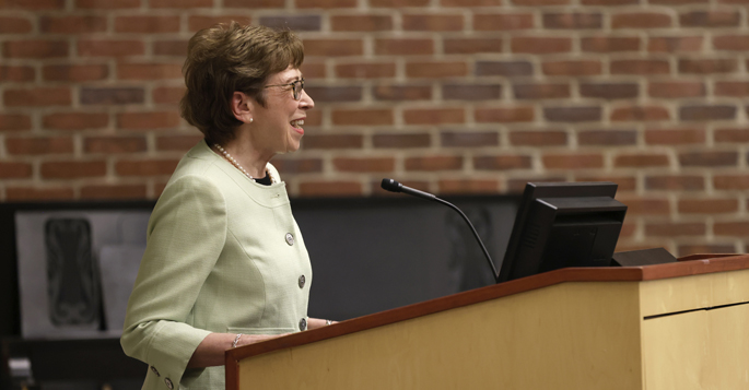 Marilyn Dubree, MSN, RN, NE-BC, delivered last week’s State of Nursing Address.