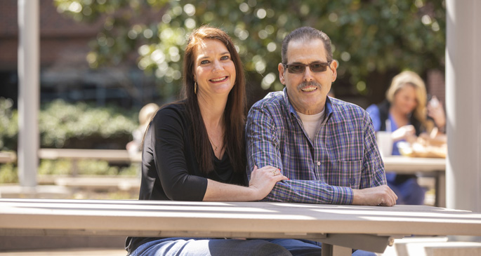 Tim Lowell, here with his wife, Ginger, was Tennessee’s first total artificial heart transplant patient. He recently received a permanent donor heart.