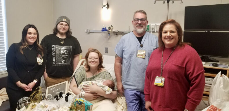 Casper Melton, the first baby born at Vanderbilt Tullahoma-Harton Hospital in 2026. Arriving on Jan. 2, Casper is welcomed by mom Bailey Mariam and dad Robert Melton.