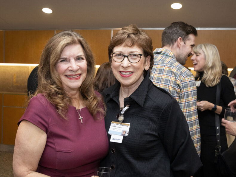 Terrell Smith, MSN, RN, with Marilyn Dubree, MSN, RN, NE-BC. (photo by Susan Urmy)