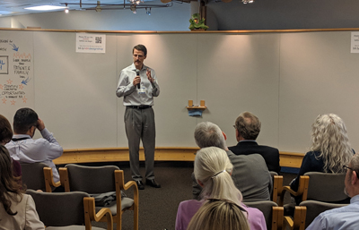 Stephan Heckers, MD, MSc, gave opening remarks at last week’s workshop.