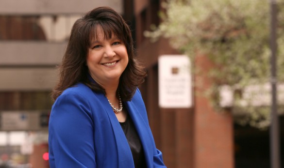 Patty Wright, M.D., enjoys the challenges of her work as an infectious diseases specialist. (photo by Anne Rayner)