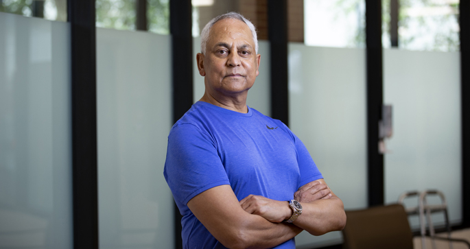 Mervyn Joseph traveled from South Africa to receive his lung transplant at Vanderbilt.