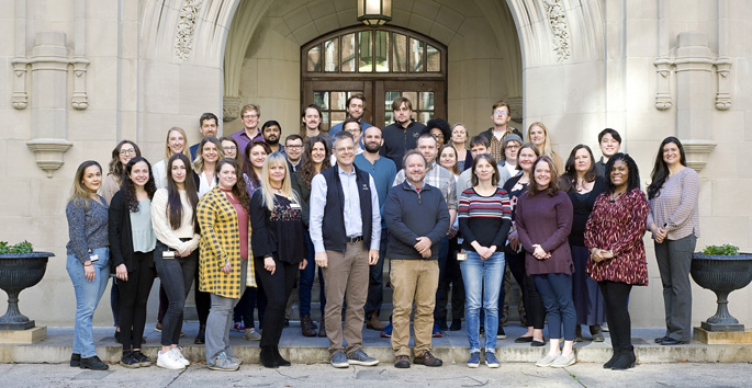Shown here is the research team that discovered monoclonal antibodies that protect against COVID-19 in high-risk individuals.