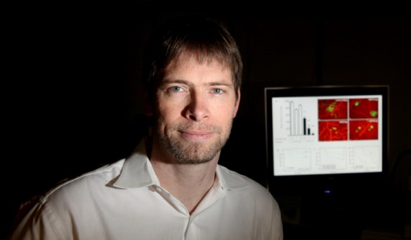 Andries Zijlstra, Ph.D., and colleagues are studying a biomarker that can help predict prostate cancer recurrence. (photo by Susan Urmy)