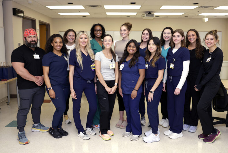 Vanderbilt Nurse Externship participants taking part in this summer’s program are gaining hands-on clinical experience working with patients. (photo by Donn Jones)