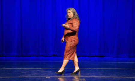 Cy Wakeman, president of Reality-Based Leadership, talked about training our behavior to reframe moments of frustration. (photo by Joe Howell)