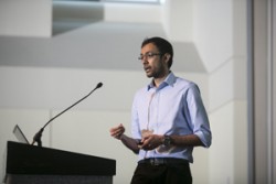 Huzefa Dungrawala, Ph.D., was named VICC Postdoctoral Student of the Year. (photo by Joe Howell)