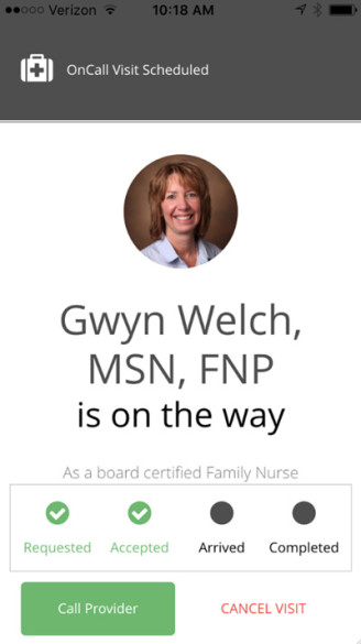 Vanderbilt Health OnCall allows Davidson County residents to request a visit from a nurse practitioner. 