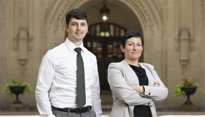 Maria Hadjifrangiskou, PhD, Connor Beebout, PhD, and colleagues are studying why the bacterium E. coli is so tenacious.