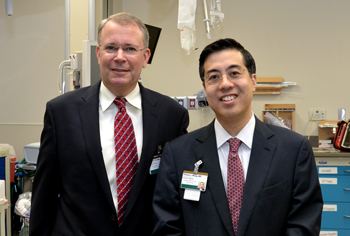 Alan Storrow, M.D., left, and Thomas Wang, M.D., are leading the Vanderbilt Emergency Care Research Training Program.