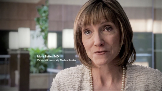 Mary Zutter, assistant vice chancellor for integrative diagnostics, is featured in new messaging for Vanderbilt University Medical Center’s “Promise of Discovery” awareness campaign. (Vanderbilt University)