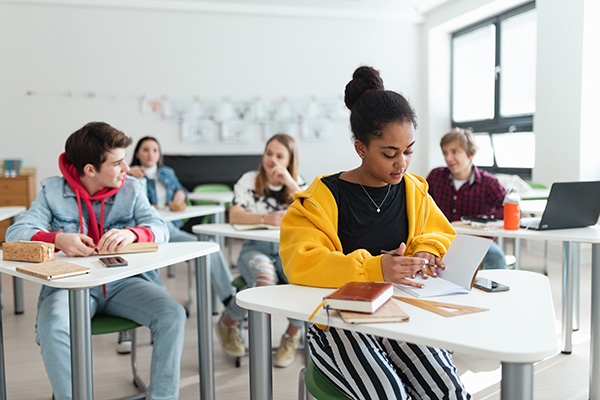 Students at their desks