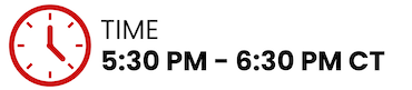 5:30 to 6:30 p.m. central time