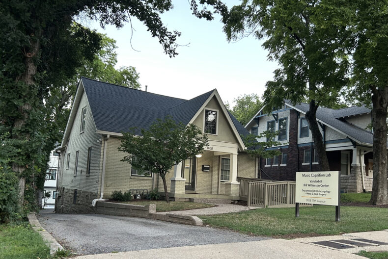 The Vanderbilt Music Cognition Lab is housed on Nashville’s historic Music Row at 1408 17th Ave. (photo by Evan Dorian)