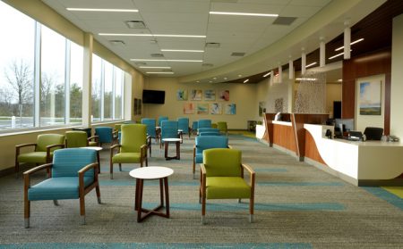 The new facility features 40 clinic exam rooms, urgent care services and imaging capabilities such as CT, ultrasound and X-ray.