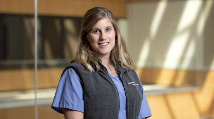 Rebecca Plowman, RN, was among the speakers discussed how the COVID-19 pandemic impacted front-line health care providers.