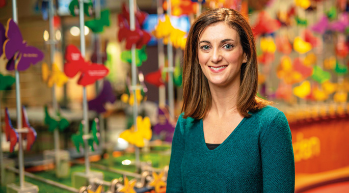 Sarah Beth Gray was recently named the inaugural Child Life Specialist of the Year by Delta Air Lines.