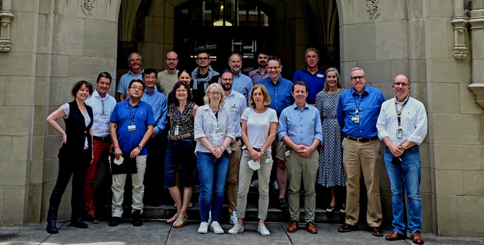 Shown here are members of the team working to evaluate new drug candidates for the treatment of kidney diseases.