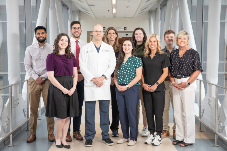 Atrial Fibrillation Precision Research Program clinic team members arrange genetic testing for patients with AFib. (photo by Erin O. Smith)