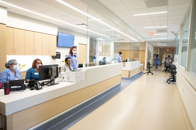 The 50,000-square-foot outpatient facility offers additional space for urology, orthopaedic and oncology services, along with cancer infusion therapy.