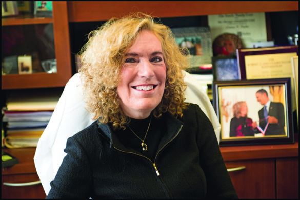 Elaine Fuchs, Ph.D., the Rebecca C. Lancefield Professor and head of the Robin Chemers Neustein Laboratory of Mammalian Cell Biology and Development at Rockefeller University in New York. (Mario Morgado/The Rockefeller University)