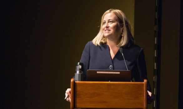Nashville Mayor Megan Barry kicked off Monday’s Science of Song Symposium. (photo by Joe Howell)