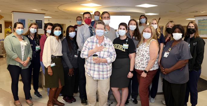 Vanderbilt University Medical Center’s Palliative Care Unit staff recently celebrated a decade of providing care to individuals facing severe illness or injury on the dedicated unit in the Round Wing of Medical Center North.