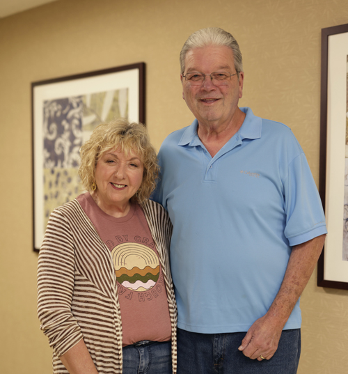 Vanderbilt Heart and Vascular Institute patient Tony Conaway with his wife, Kim.