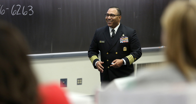 Capt. James Dickens, DNP, APRN, FNP-BC, of the United States Public Health Service and branch chief for the Centers for Medicare and Medicaid Services, delivered the keynote address.