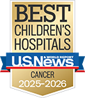 Best Children's Hospitals U.S. News & World Report - Cancer 2025-2026 badge