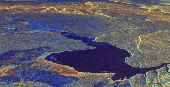 View of caldera taken from space