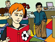 teacher in classroom