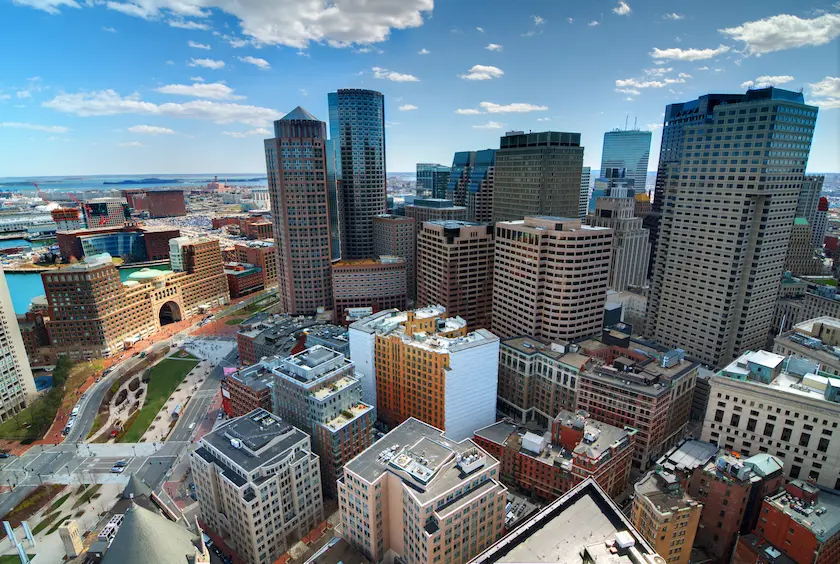 An image of Boston super imposed with the text "Boston"