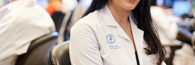 Dr. Elli Papaemmanuil in her lab