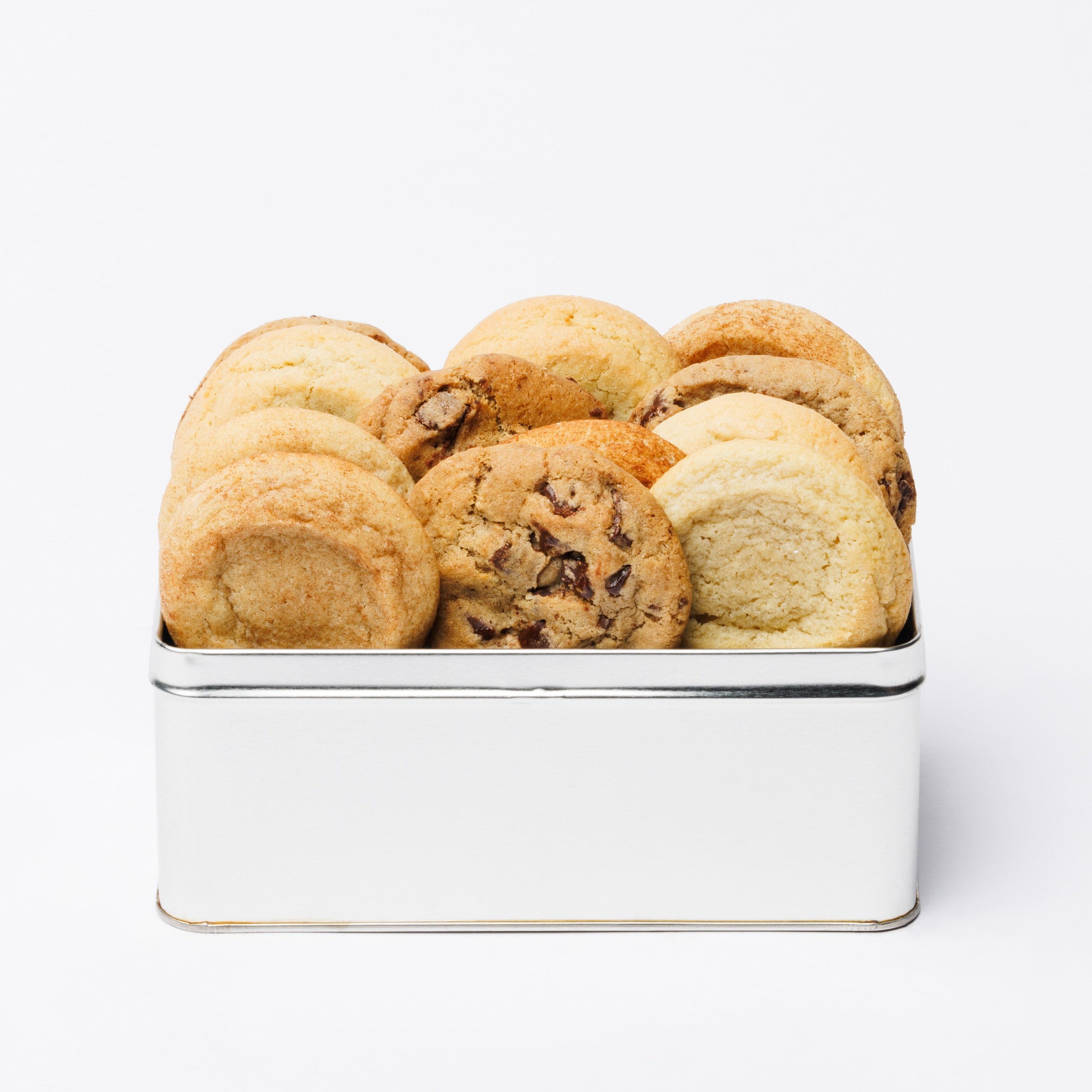 No nut assortment gourmet cookie gift tin