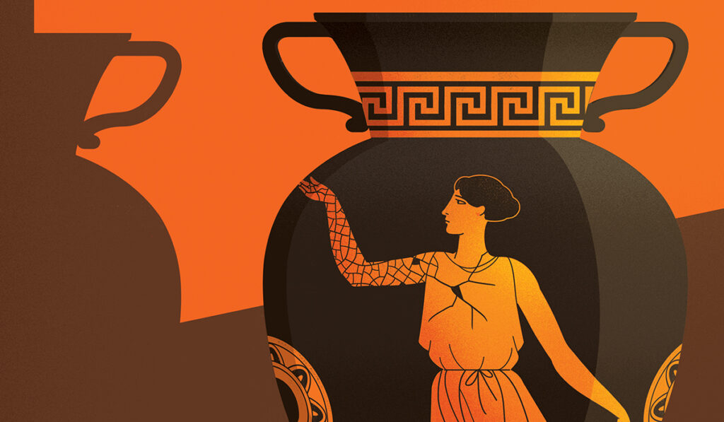 Illustration of cracking skin