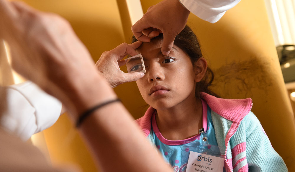 Orbis pediatric eye patient