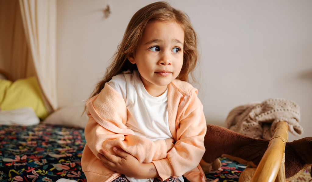 Child with tummy ache