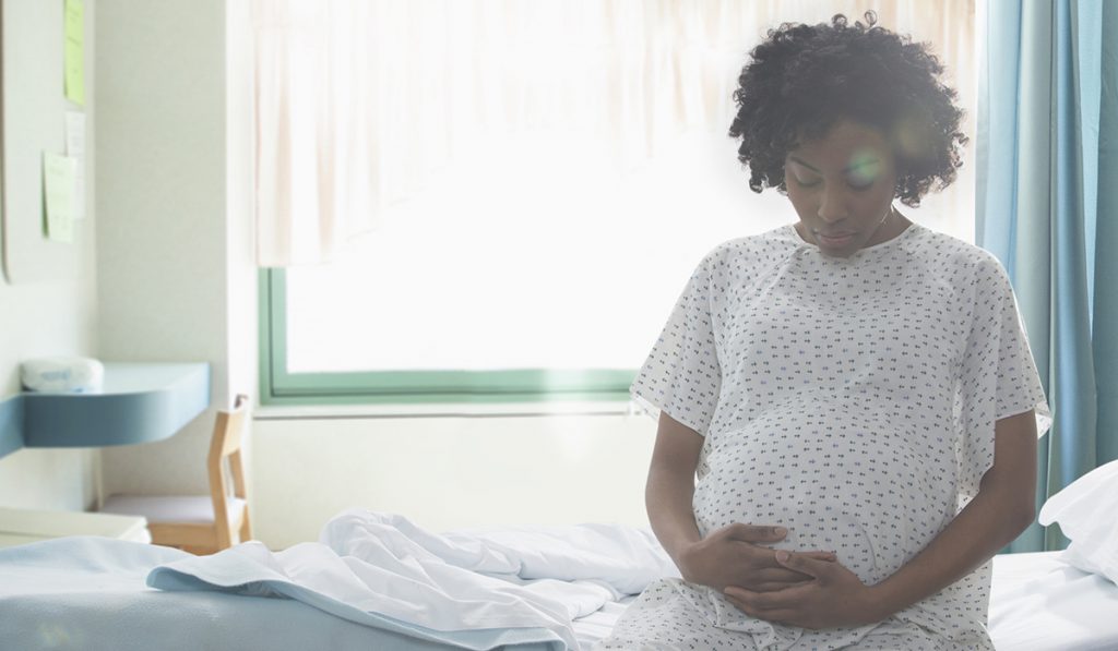 Stock photo of pregnant woman